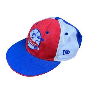 New Era Mens Blue Multi-Color 59Fifty Hardwood Classics Basketball Cap 7 1/8 Fit